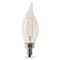 Feit Electric Feit Enhance CA10 (Flame Tip) E12 (Candelabra) Filament LED Bulb Soft White 60 Watt Equivalence 6 pk CFC60927CAFIL6 - alternate 7